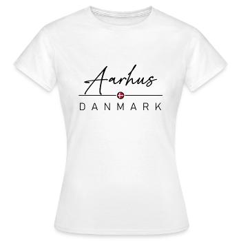 Dänemark - Aarhus - Danemark - T-shirt Femme - blanc - Devant - AI Model Female 172 dark (172cm)