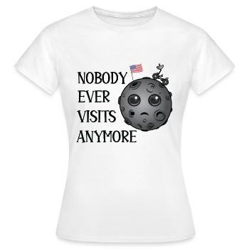 Mondlandung, die niemand mehr besucht - Frauen T-Shirt - Weiß - Vorne - AI Model Female 172 dark (172cm)