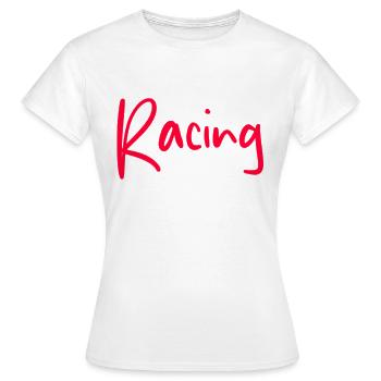 Racing - Frauen T-Shirt - Weiß - Vorne - AI Model Female 172 dark (172cm)