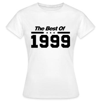 the_best_of_1999__f1 - Women's T-Shirt - white - Front - AI Model Female 172 dark (172cm)