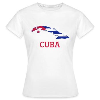 cuba - T-shirt Femme - blanc - Devant - AI Model Female 172 dark (172cm)