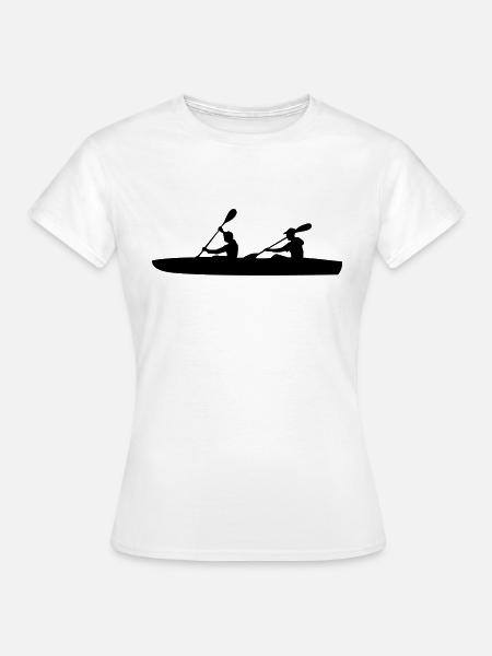 Sport - Paddeln 2er - Frauen T-Shirt - Weiß