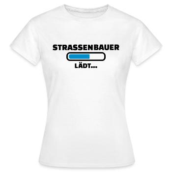 Straßenbauer - Frauen T-Shirt - Weiß - Vorne - AI Model Female 172 dark (172cm)