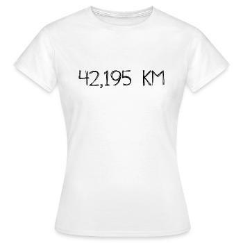 Marathon - course à pied - sport - course à pied - jogging - T-shirt Femme - blanc - Devant - AI Model Female 172 dark (172cm)