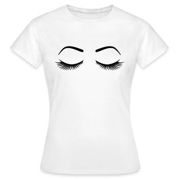 Cils - T-shirt Femme - blanc - Devant - AI Model Female 172 dark (172cm)