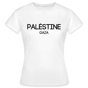 Palestine - Gaza - Arabia - palestinian Palestina - T-shirt Femme - blanc - Devant - AI Model Female 172 dark (172cm)