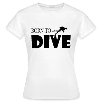 Diving Dive Dive - Women's T-Shirt - white - Front - AI Model Female 172 dark (172cm)