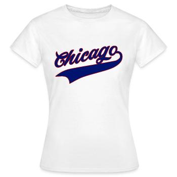 Chicago - T-shirt Femme - blanc - Devant - AI Model Female 172 dark (172cm)