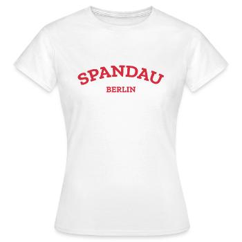 Berlin - Spandau - Gatow - Kladow - Frauen T-Shirt - Weiß - Vorne - AI Model Female 172 dark (172cm)