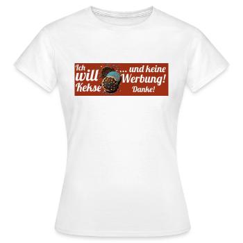 Ich will Kekse und keine Werbung! Keine Werbung! - Frauen T-Shirt - Weiß - Vorne - AI Model Female 172 dark (172cm)