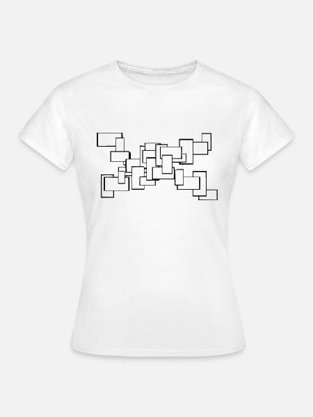 Rechtecke - Frauen T-Shirt - Weiß