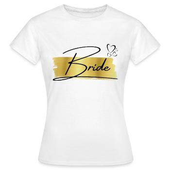 Bride Golden - The Bride - Women's T-Shirt - white - Front - AI Model Female 172 dark (172cm)