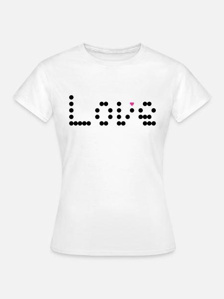 love dots - Frauen T-Shirt - Weiß