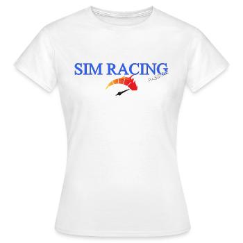 SIM Racing - T-shirt Femme - blanc - Devant - AI Model Female 172 dark (172cm)