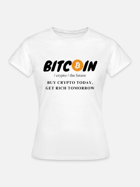 Krypto Bitcoin The Future - Frauen T-Shirt - Weiß