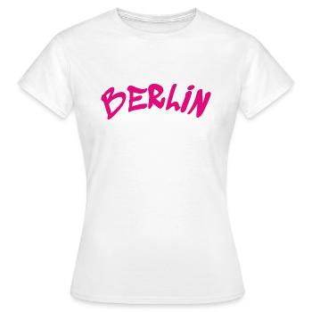 Berlin - Allemagne - Allemagne - Porte de Brandebourg - T-shirt Femme - blanc - Devant - AI Model Female 172 dark (172cm)
