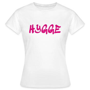 Hygge - Tradition danoise - Attitude face à la vie - Nice - T-shirt Femme - blanc - Devant - AI Model Female 172 dark (172cm)