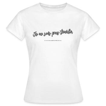 Timide - T-shirt Femme - blanc - Devant - AI Model Female 172 dark (172cm)