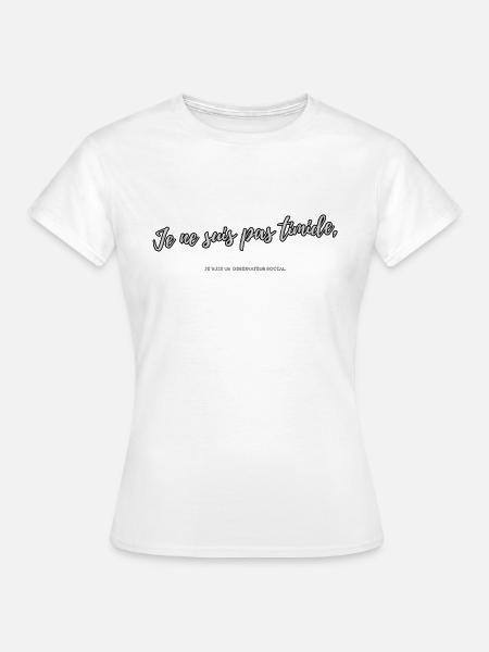 Schüchtern - Frauen T-Shirt - Weiß