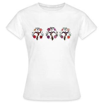 Aerial Hoop - Frauen T-Shirt - Weiß - Vorne - AI Model Female 172 dark (172cm)