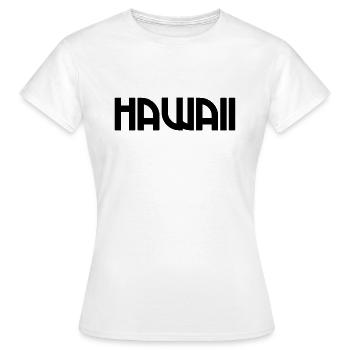 Hawaï - Honolulu - États-Unis - Amérique - Amérique - T-shirt Femme - blanc - Devant - AI Model Female 172 dark (172cm)