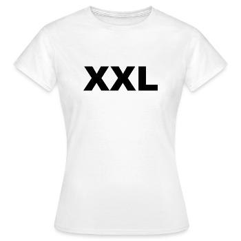 XXL - X-large - extra large - T-shirt Femme - blanc - Devant - AI Model Female 172 dark (172cm)