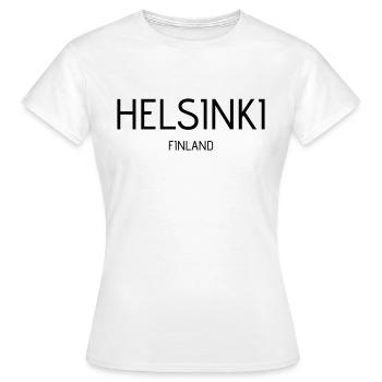 helsinki - T-shirt Femme - blanc - Devant - AI Model Female 172 dark (172cm)