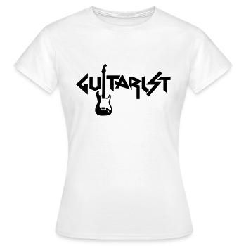 guitarist - Women's T-Shirt - white - Front - AI Model Female 172 dark (172cm)