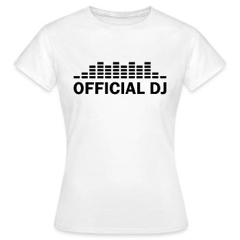official dj - T-shirt Femme - blanc - Devant - AI Model Female 172 dark (172cm)