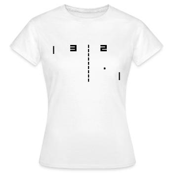 pong - Women's T-Shirt - white - Front - AI Model Female 172 dark (172cm)