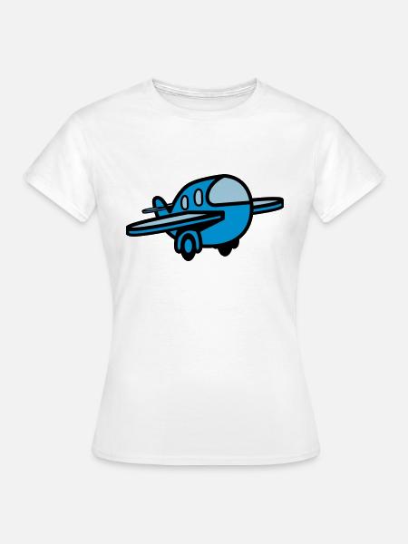 Spielzeug Flugzeug Kind Baby - Frauen T-Shirt - Weiß