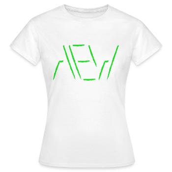 AEW Space Lines - Frauen T-Shirt - Weiß - Vorne - AI Model Female 172 dark (172cm)