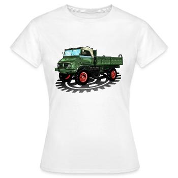 Unimog - Oldtimer - Offroad - Universal motor device - Women's T-Shirt - white - Front - AI Model Female 172 dark (172cm)