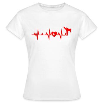 Karaté Boxe Combat - T-shirt Femme - blanc - Devant - AI Model Female 172 dark (172cm)