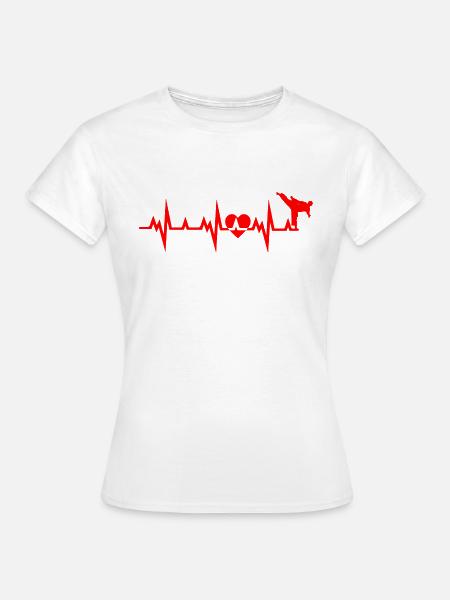 Karate Boxing Fighting - Frauen T-Shirt - Weiß