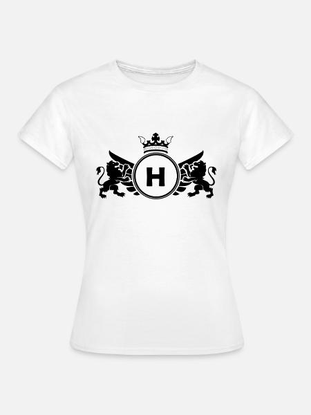 Letter H Coat of arms - Women's T-Shirt - white