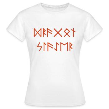 tueur de dragon - T-shirt Femme - blanc - Devant - AI Model Female 172 dark (172cm)