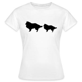 Canine - T-shirt Femme - blanc - Devant - AI Model Female 172 dark (172cm)