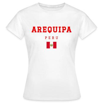 Arequipa, Peru - Women's T-Shirt - white - Front - AI Model Female 172 dark (172cm)
