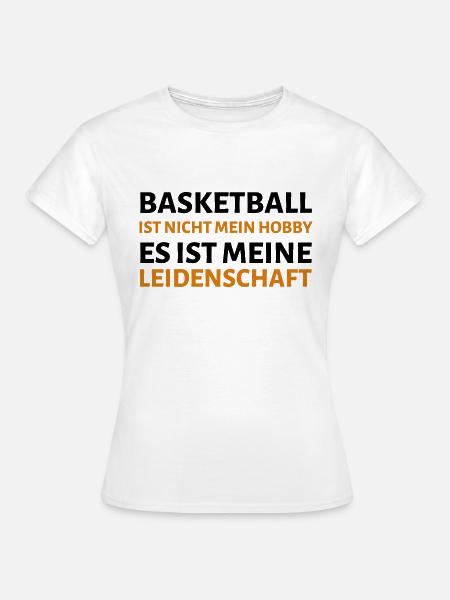 Basketball - Frauen T-Shirt - Weiß