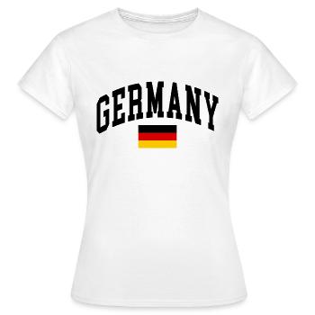 Allemagne - T-shirt Femme - blanc - Devant - AI Model Female 172 dark (172cm)