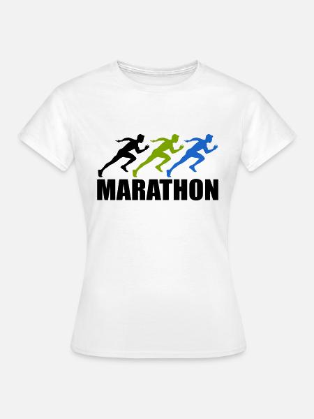 marathon - Frauen T-Shirt - Weiß