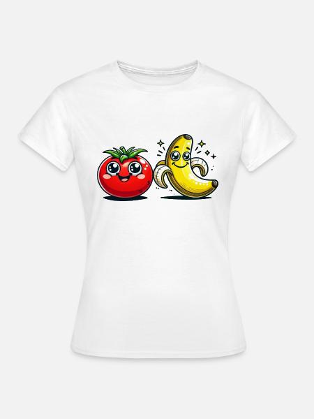 tomate banane - Frauen T-Shirt - Weiß