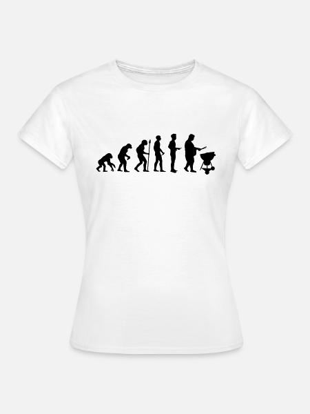 Fat man grill evolution - Frauen T-Shirt - Weiß