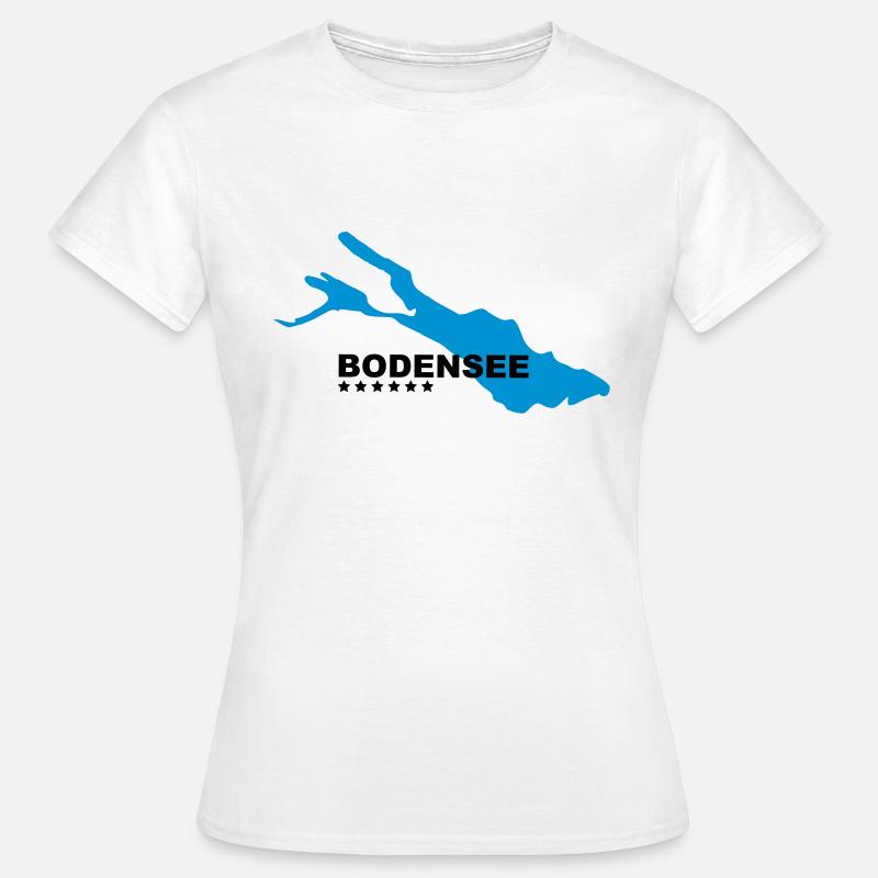 Bodensee - Frauen T-Shirt - Weiß