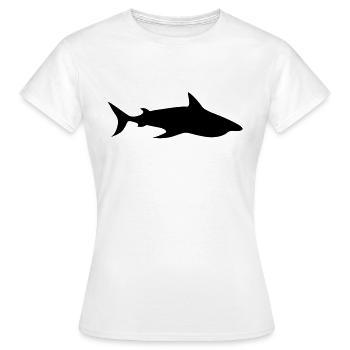 Hai Shark - T-shirt Femme - blanc - Devant - AI Model Female 172 dark (172cm)