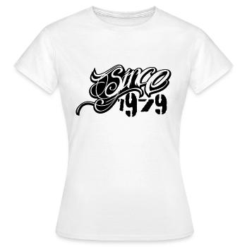 since 1979 - T-shirt Femme - blanc - Devant - AI Model Female 172 dark (172cm)