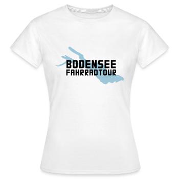 Bodensee Fahrradtour - Frauen T-Shirt - Weiß - Vorne - AI Model Female 172 dark (172cm)