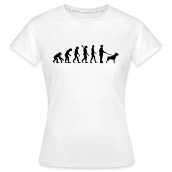 Rottweiler - T-shirt Femme - blanc - Devant - AI Model Female 172 dark (172cm)