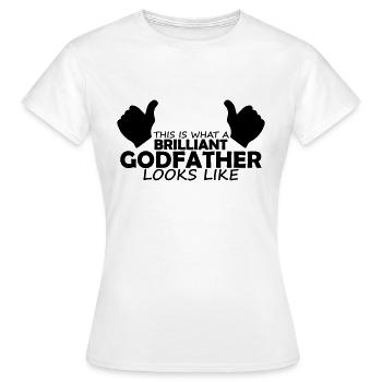 brilliant godfather - Women's T-Shirt - white - Front - AI Model Female 172 dark (172cm)